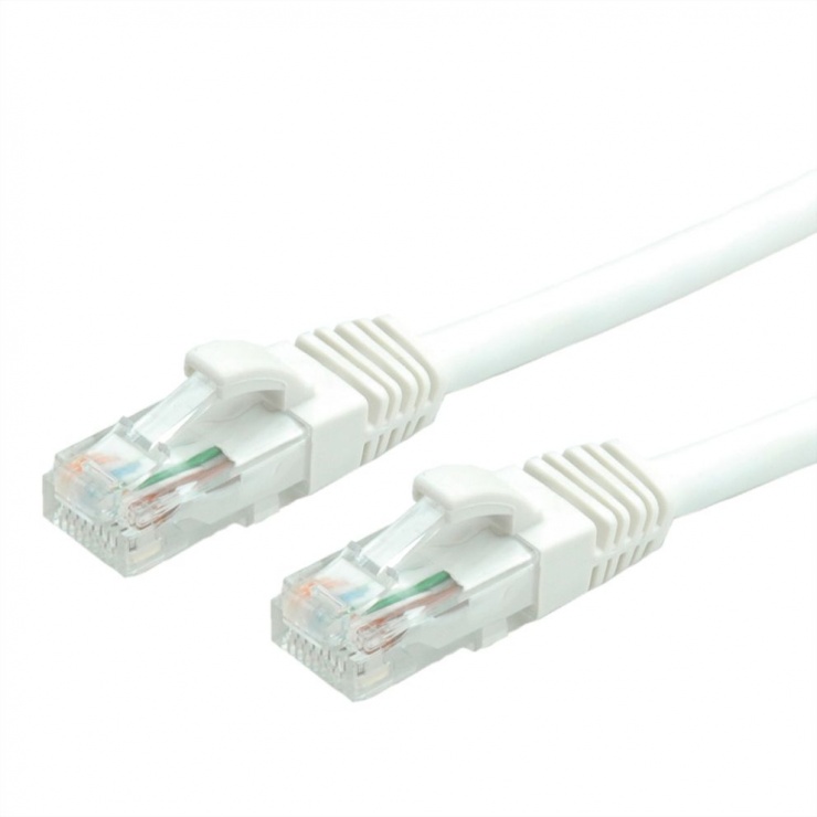 Imagine Cablu de retea RJ45 cat. 6A UTP 0.5m Alb, Value 21.99.1470